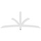 Ekena Millwork Davenport Architectural Grade PVC Gable Bracket, 84"W x 35"H x 2"D x 4"F, 10/12 Pitch GBP084X35X0204DAV00 - alternate 2